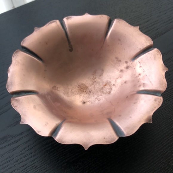 Copper Color Tray Stand and  Terra Cotta Christmas Tree - Picture 2 of 10